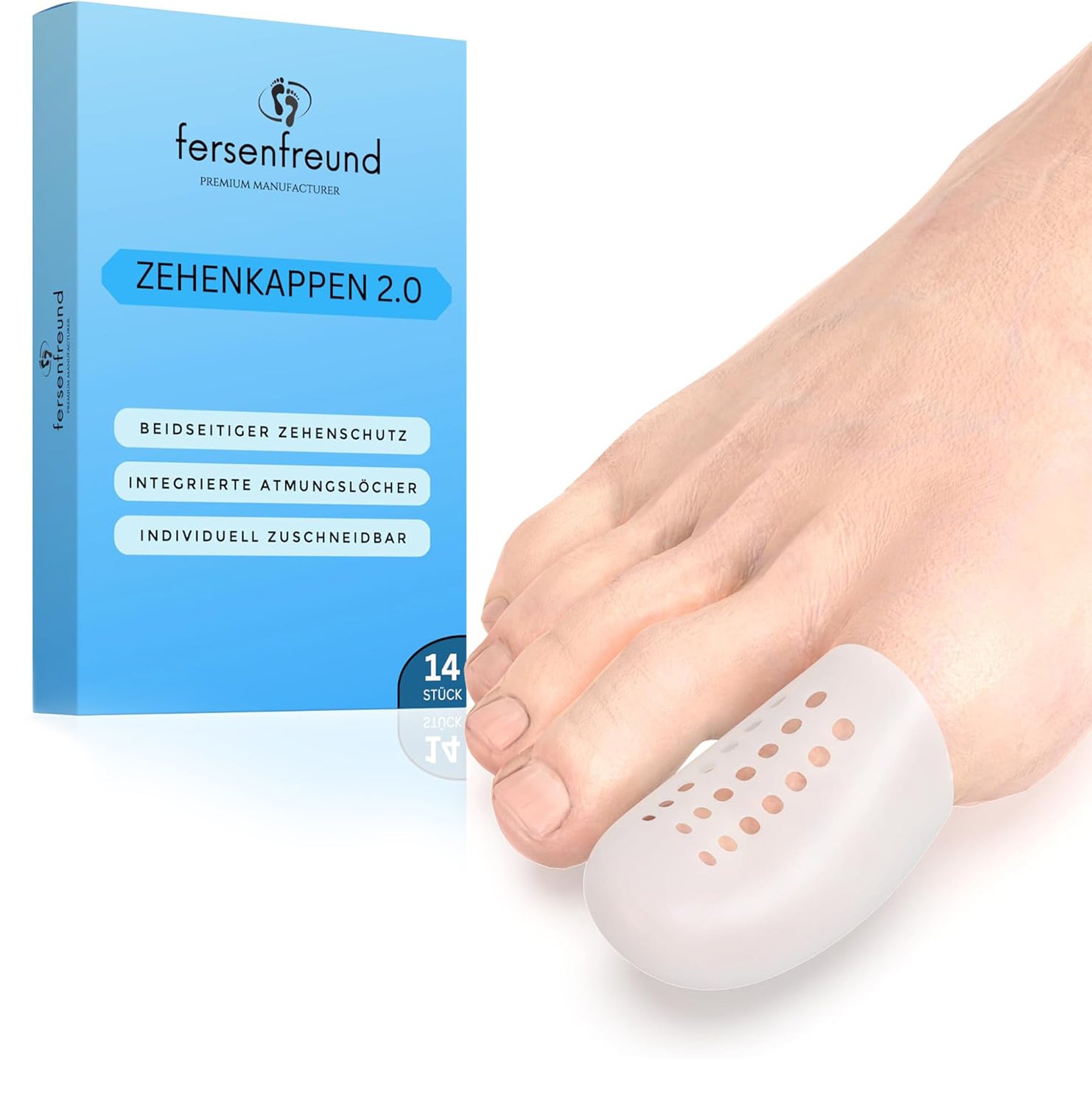 Zehenschutz Silikon – Komfortable Zehenkappen für Blasen & Reibung