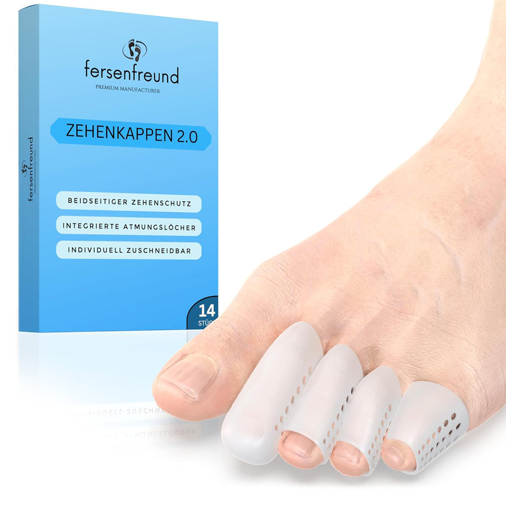 Zehenschutz 14er Klein - Zehenschutzkappe - Premium Zehenschoner aus Silikon