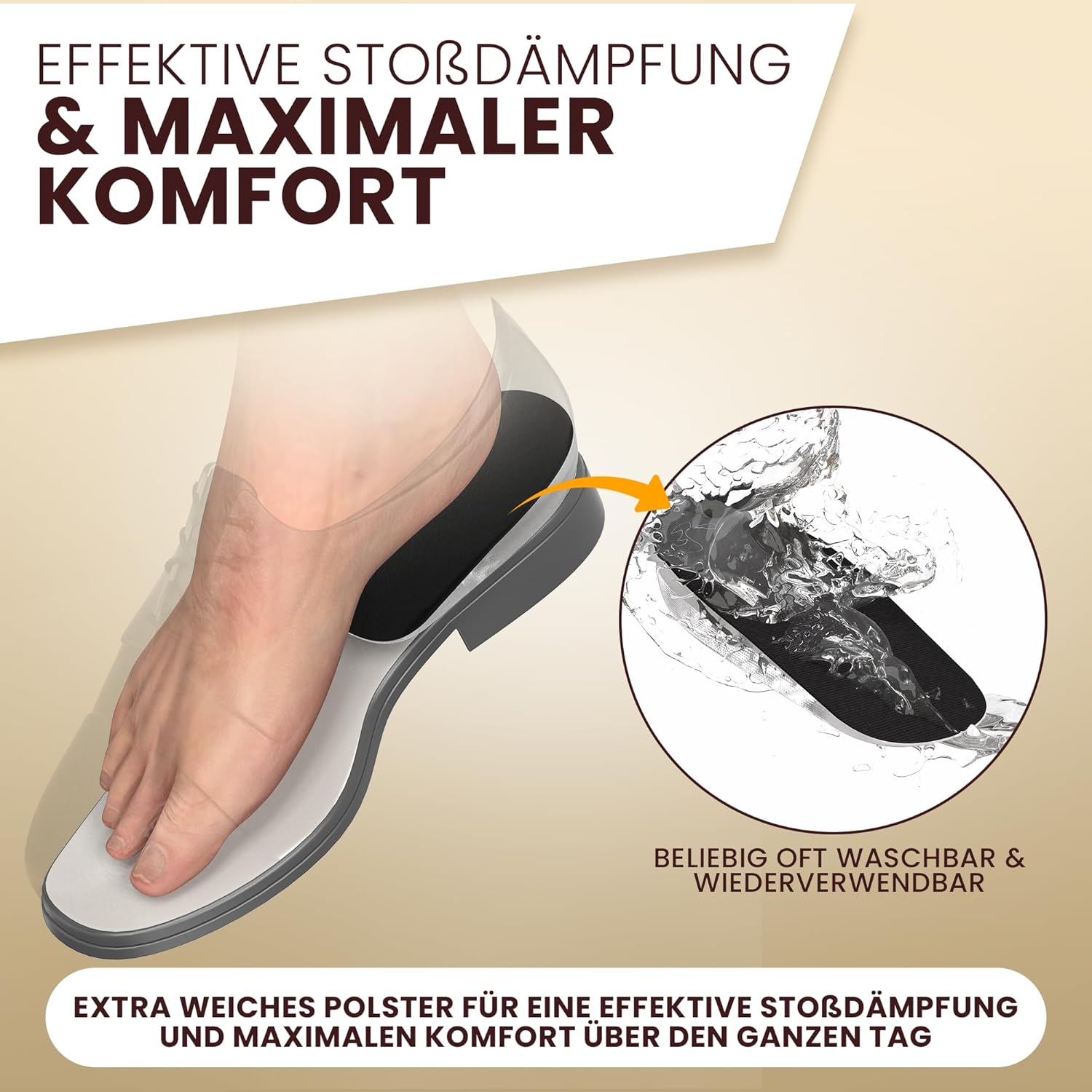 Premium Schuheinlagen 2026 – Fersenkeil Erhöhung - Damen & Herren - 1,5CM - 3,0CM