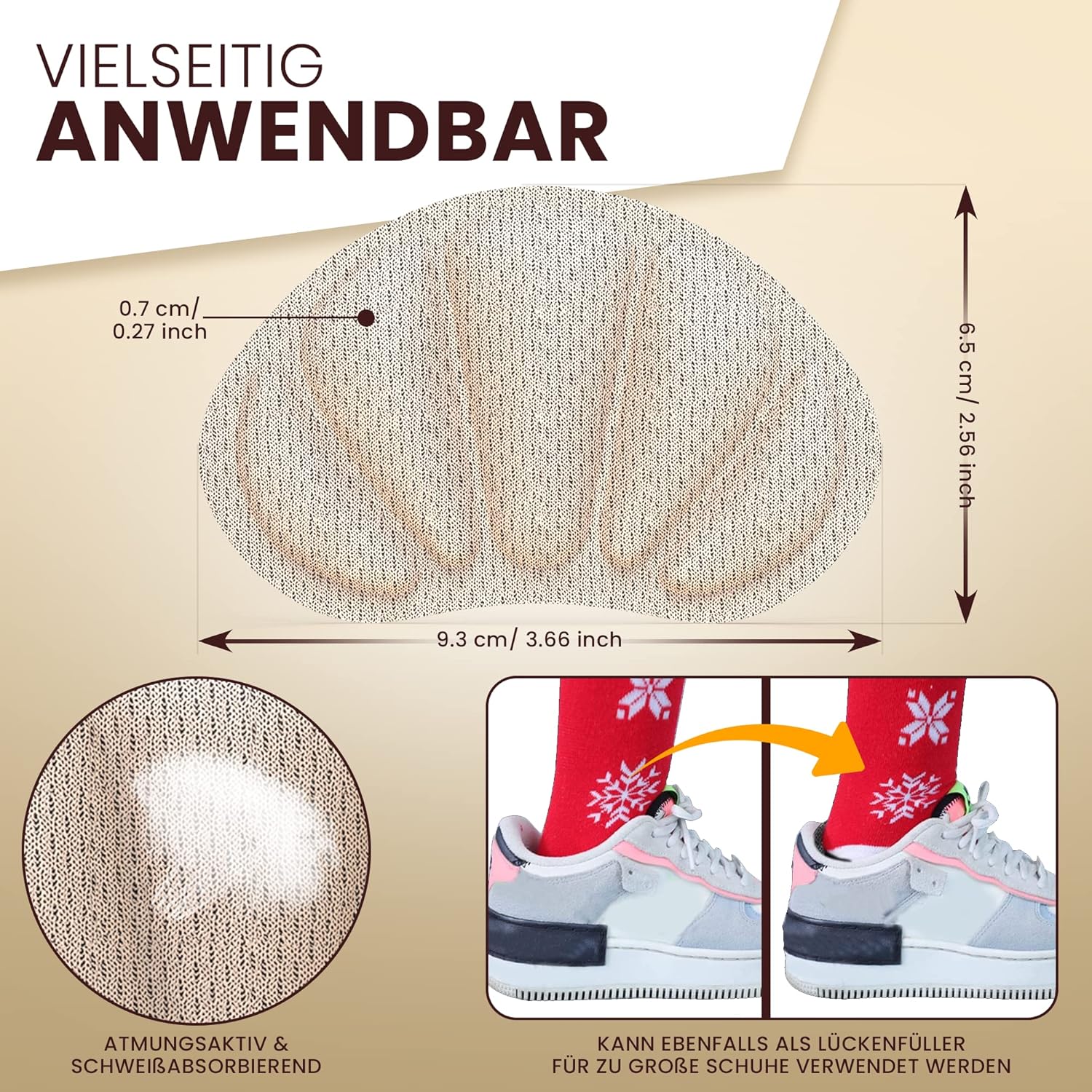 Premium Fersenpolster Schuheinlagen – Gel Einlagen für Blasen & Komfort