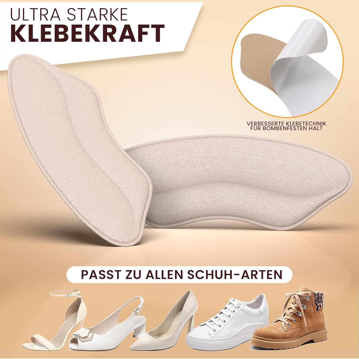 Premium Ballenpolster High Heels Einlagen – Druckentlastung Fuß Vorderfuß